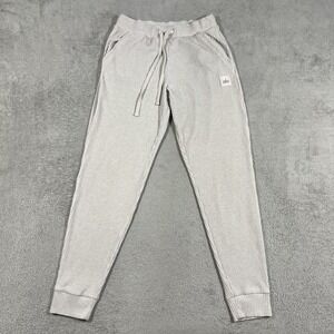 Alo Yoga Muse Sweatpants Joggers Womens Medium Gray Ribbed Lounge